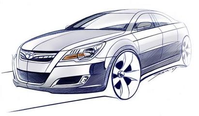 展翅欲飛，夢想照進(jìn)現(xiàn)實(shí) 東南汽車全新自主緊湊型轎車手繪圖驚艷亮相
